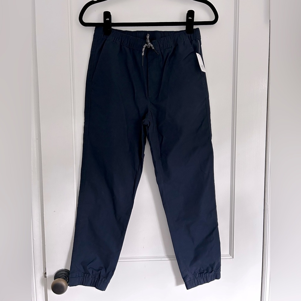 NWT Gap Kids Boys Everyday Joggers with Washwell Navy Husky XL (12)